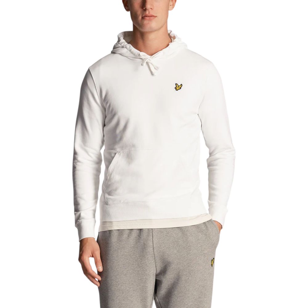 Lyle & Scott White Cotton Hoodie