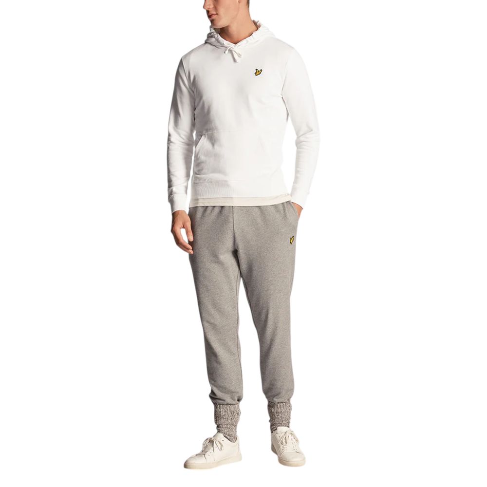 Lyle & Scott White Cotton Hoodie