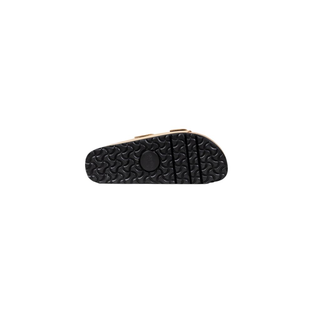 Birkenstock Beige Synthetic Platform Sandals