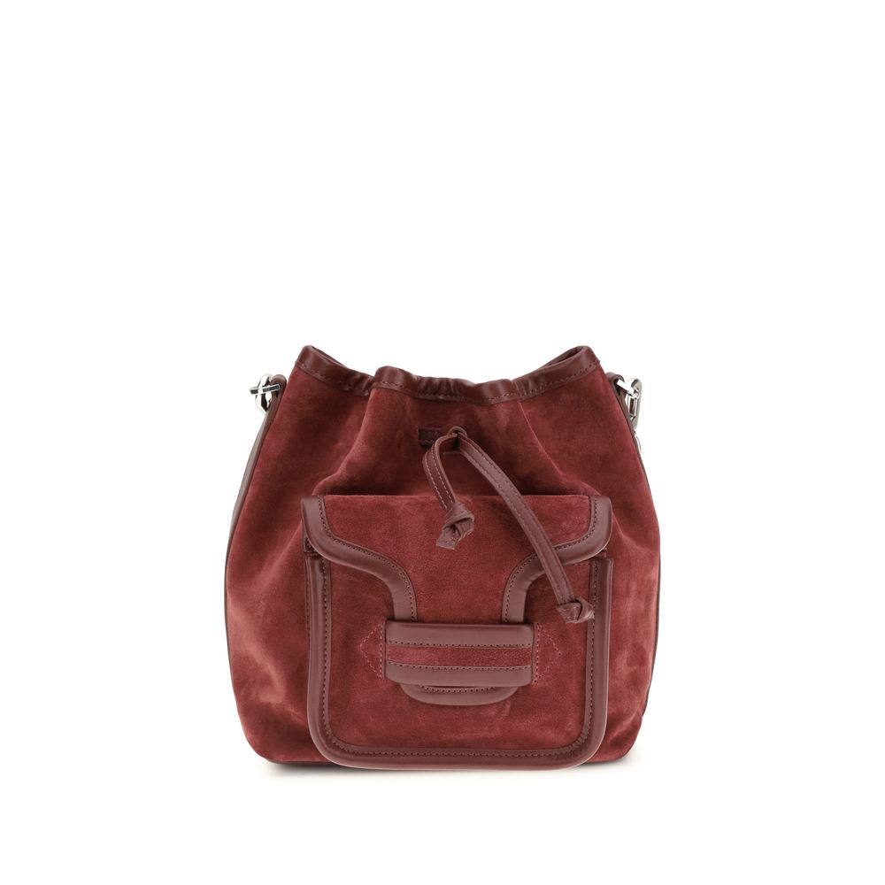 Pierre Hardy Bordeaux Calf Leather Bos Taurus Backet Bag