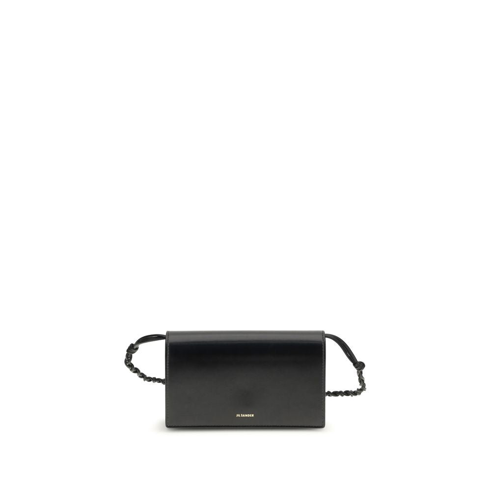 Jil Sander Black Calf Leather Bos Taurus Wallet