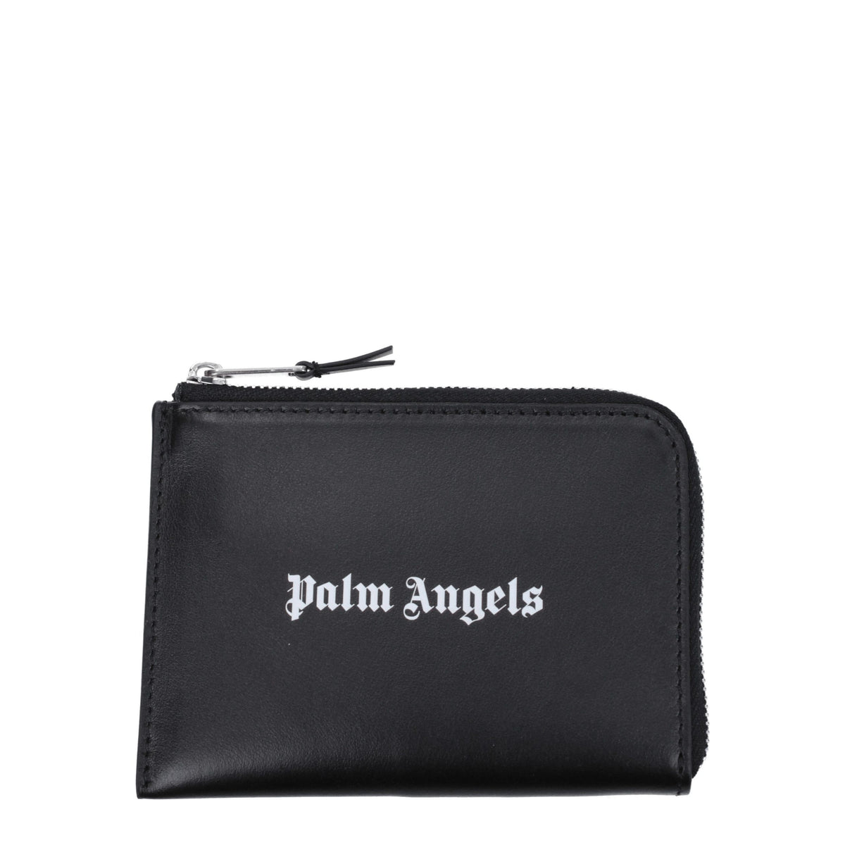Palm Angels Black Leather Cardholder