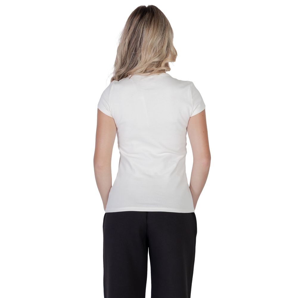Guess Active Cream Cotton T-Shirt