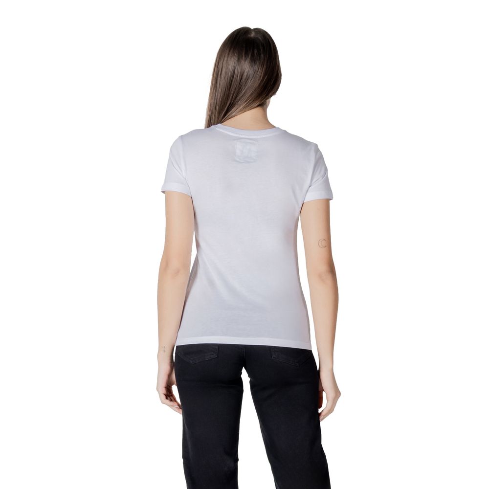 Armani Exchange White Cotton T-Shirt