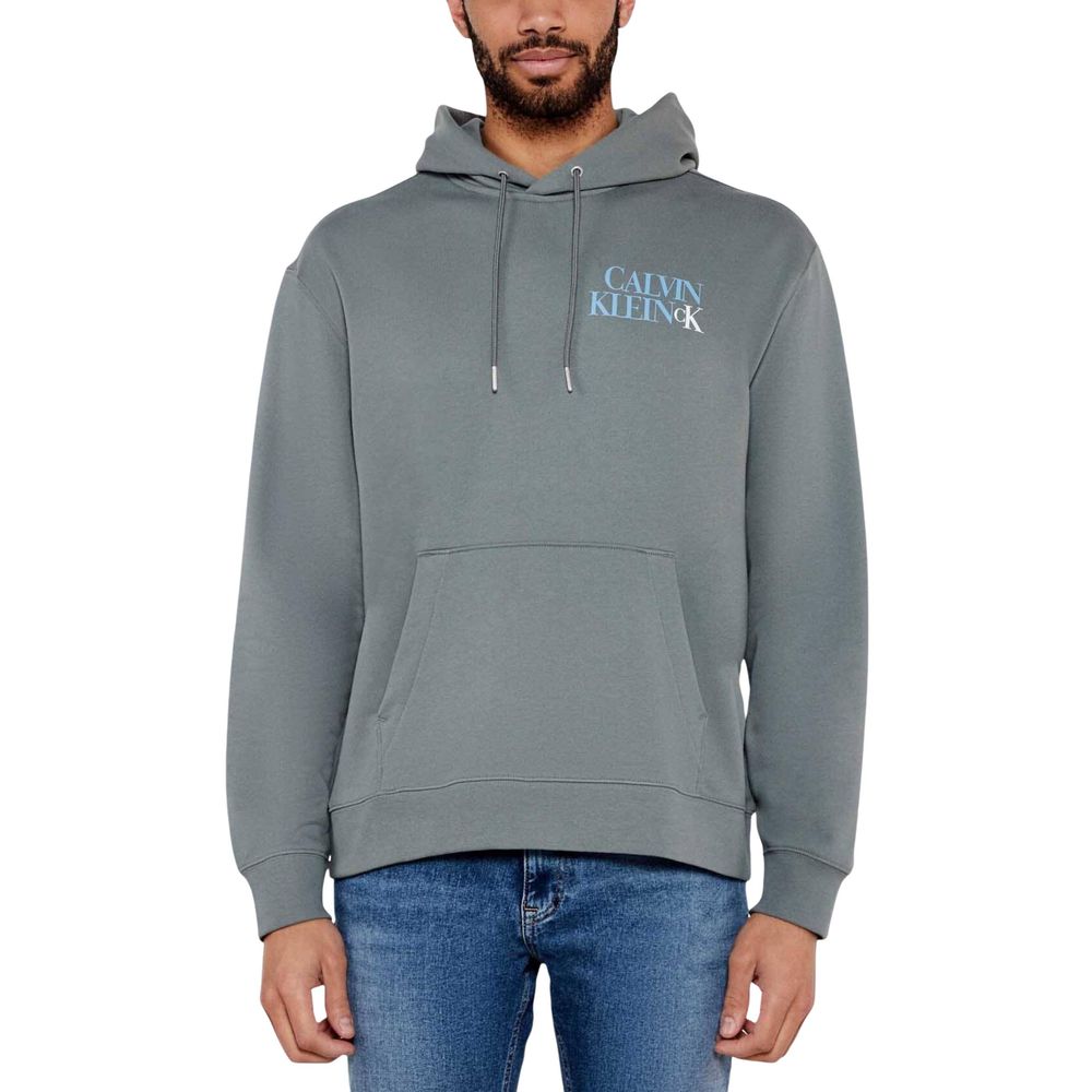 Calvin Klein Jeans Gray Cotton Hoodie
