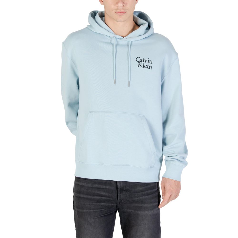 Calvin Klein Jeans Blue Cotton Hoodie