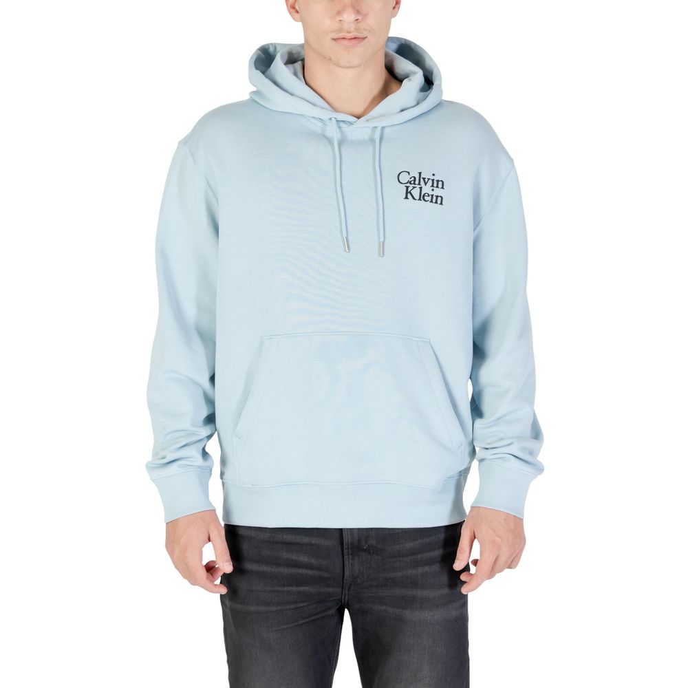 Calvin Klein Jeans Blue Cotton Hoodie