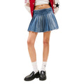 Tommy Hilfiger Jeans Blue Recycled Cotton Mini Skirt