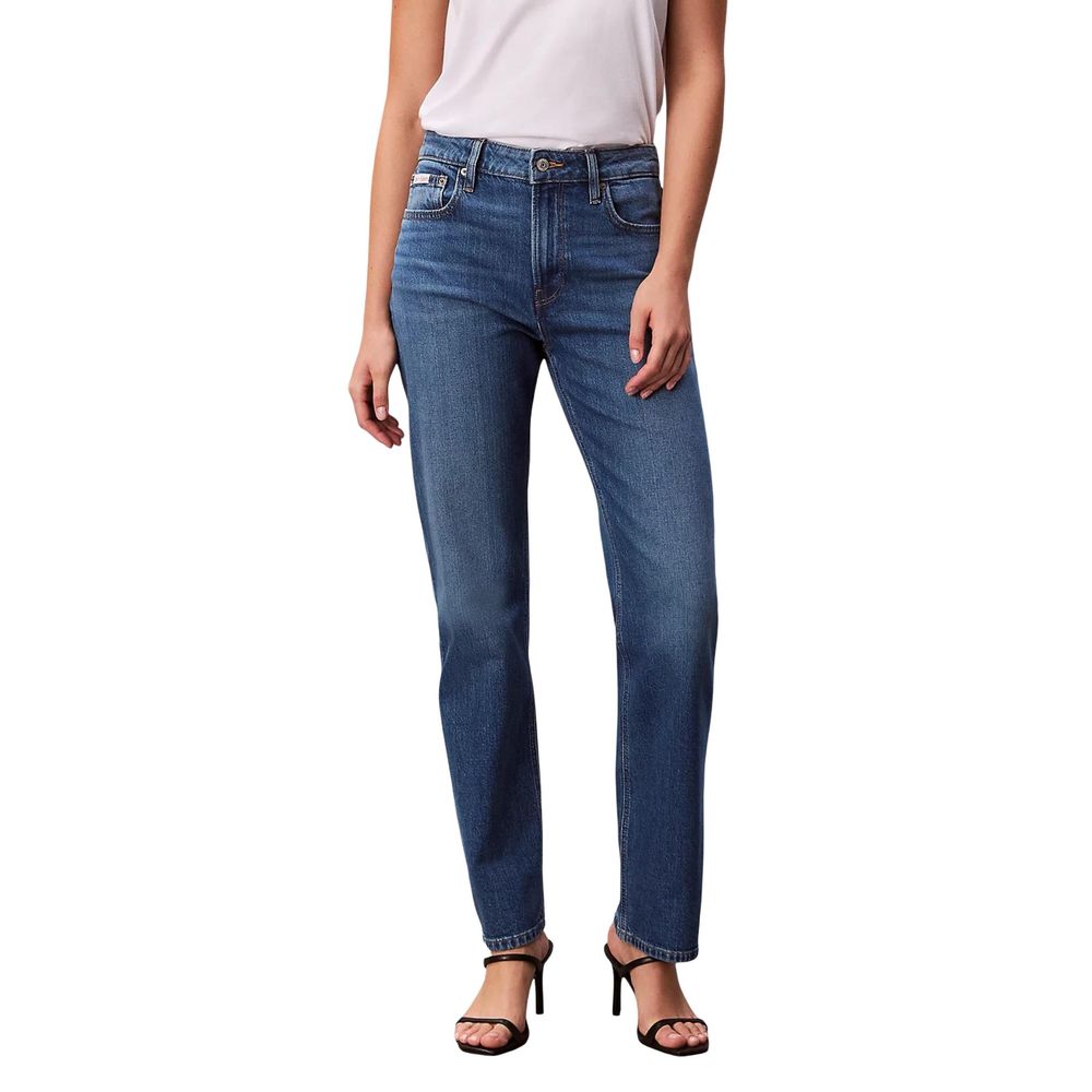 Calvin Klein Jeans Blue Cotton Mom Jeans