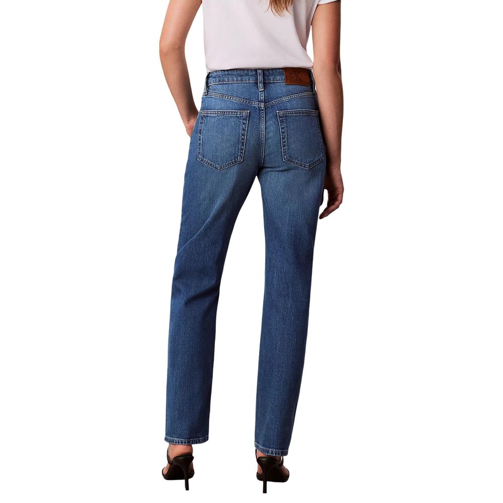 Calvin Klein Jeans Blue Cotton Mom Jeans