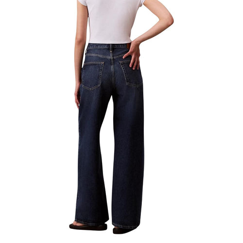 Calvin Klein Jeans Blue Recycled Cotton Bootcut Jeans