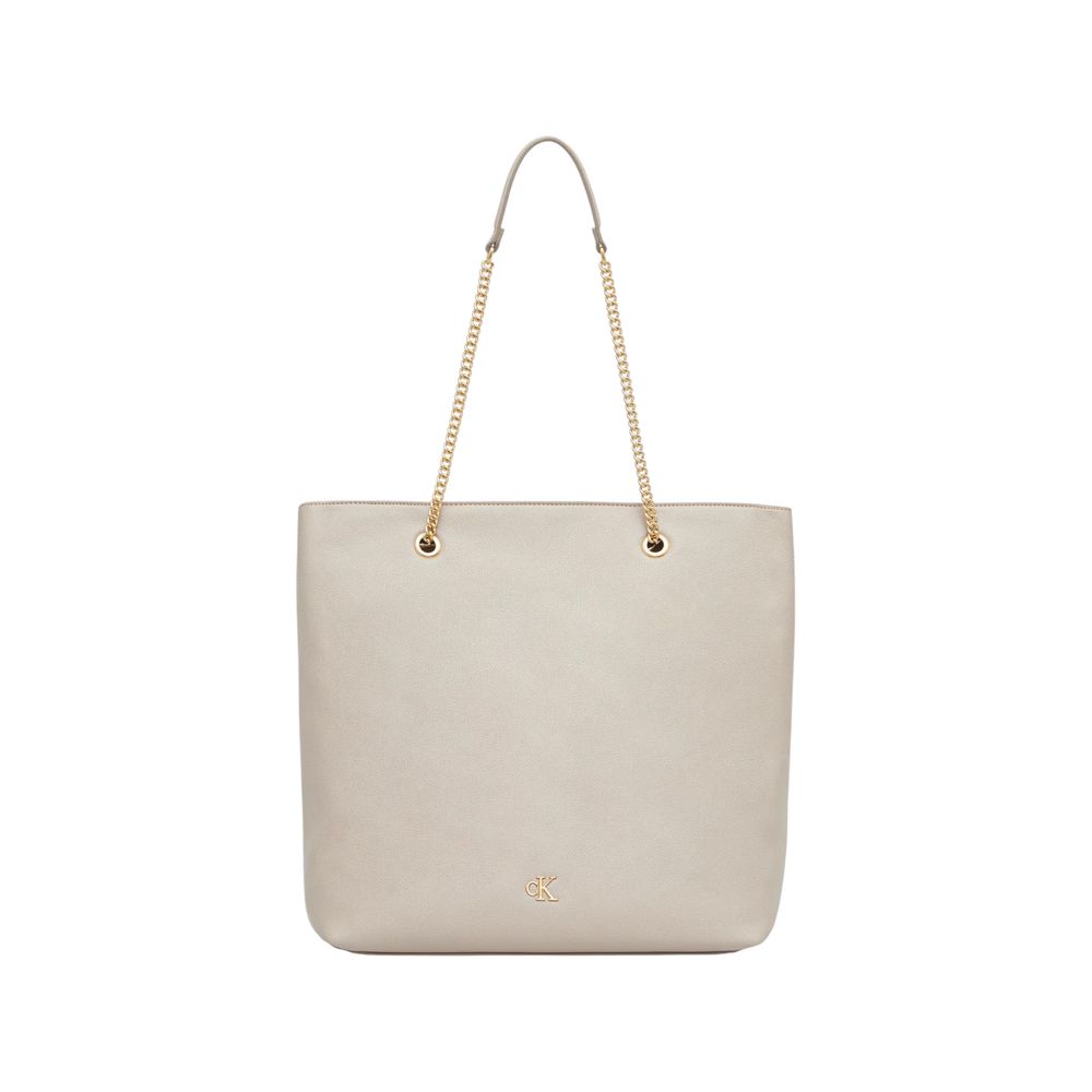 Calvin Klein Beige Polyethylene Handbag