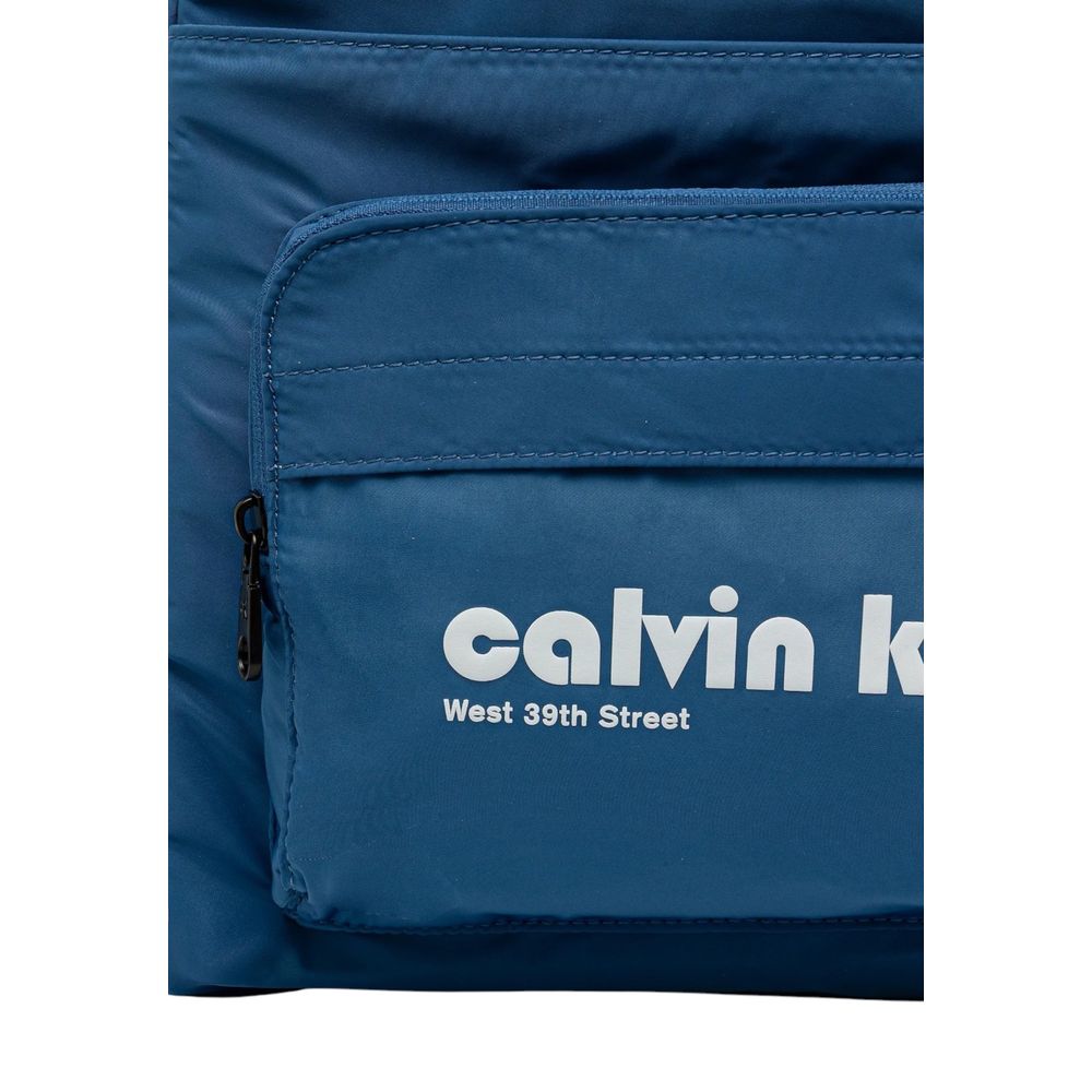 Calvin Klein Blue Recycled Polyester Backpack