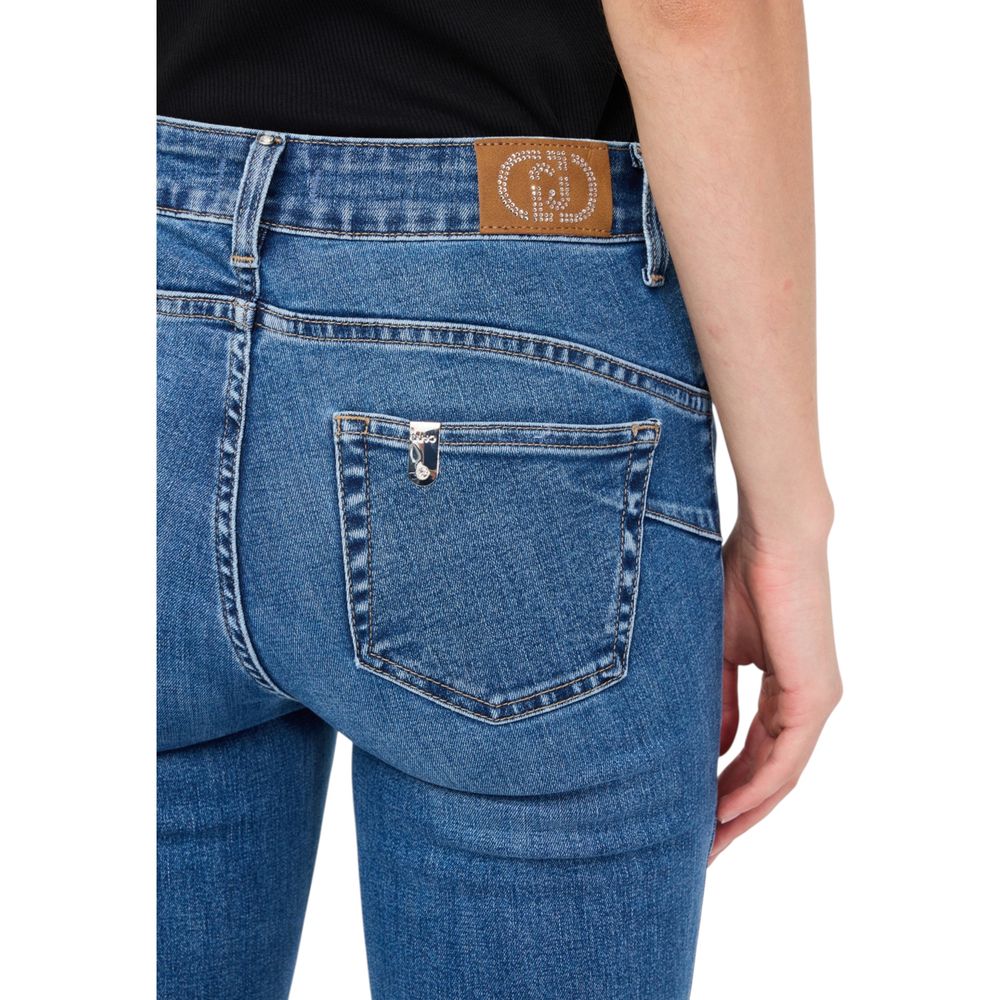 Liu Jo Blue Cotton Bootcut Jeans