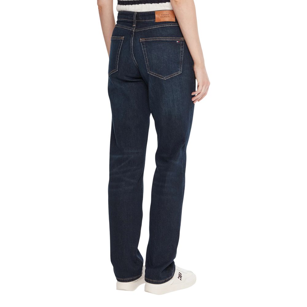 Tommy Hilfiger Blue Recycled Cotton Mom Jeans