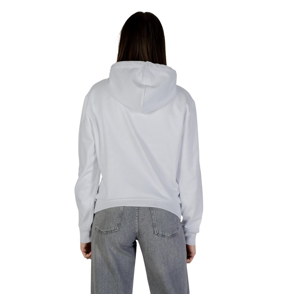 Calvin Klein Jeans White Cotton Hoodie
