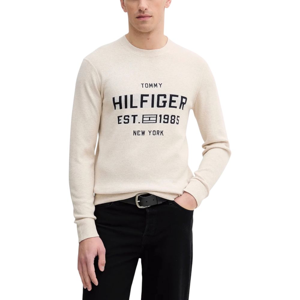 Tommy Hilfiger Beige Organic Cotton Sweatshirt