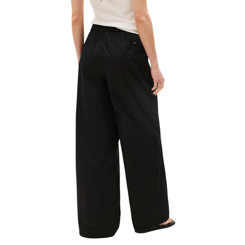 Tommy Hilfiger Black Organic Cotton Casual Pants