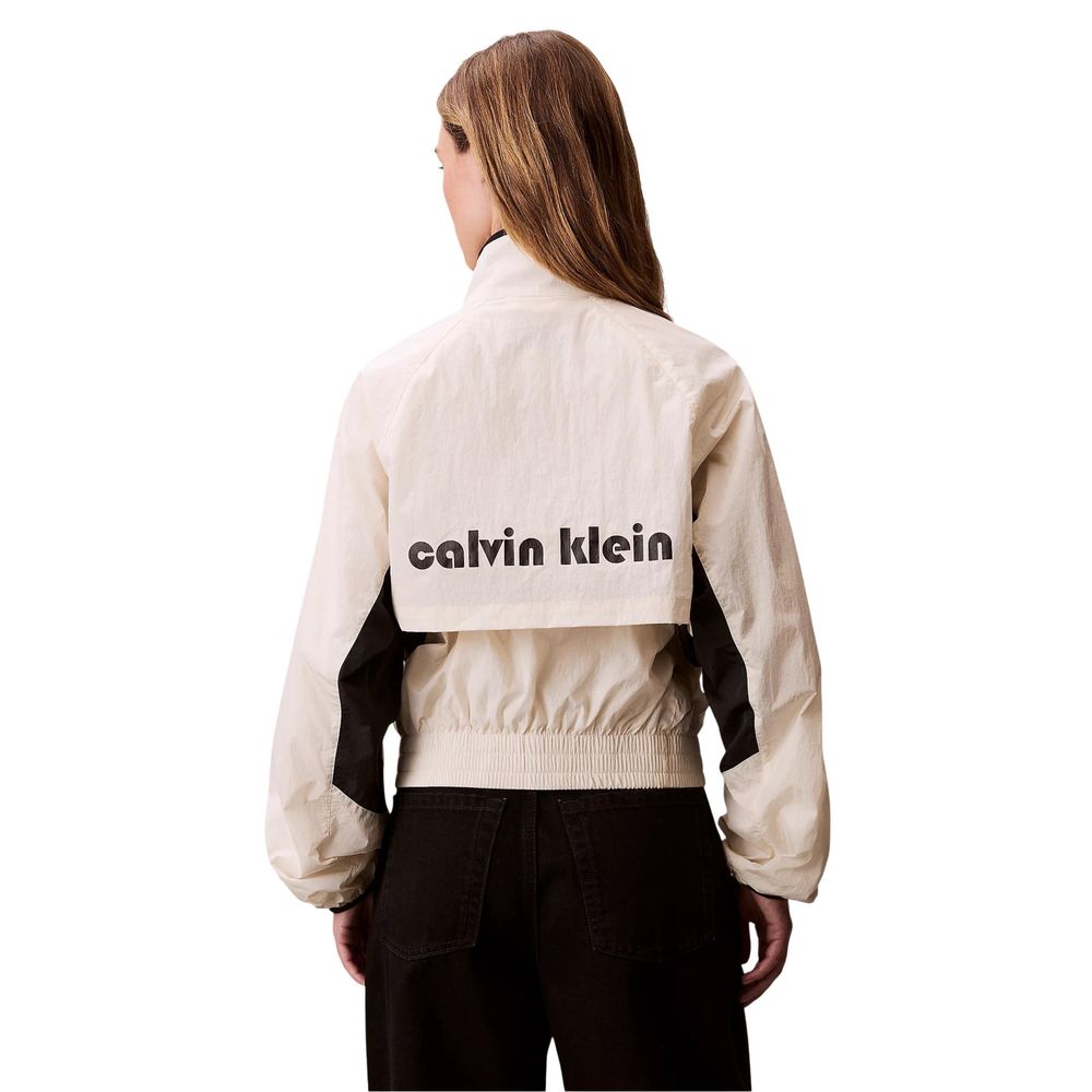 Calvin Klein Jeans Beige Polypropylene Shell Jacket