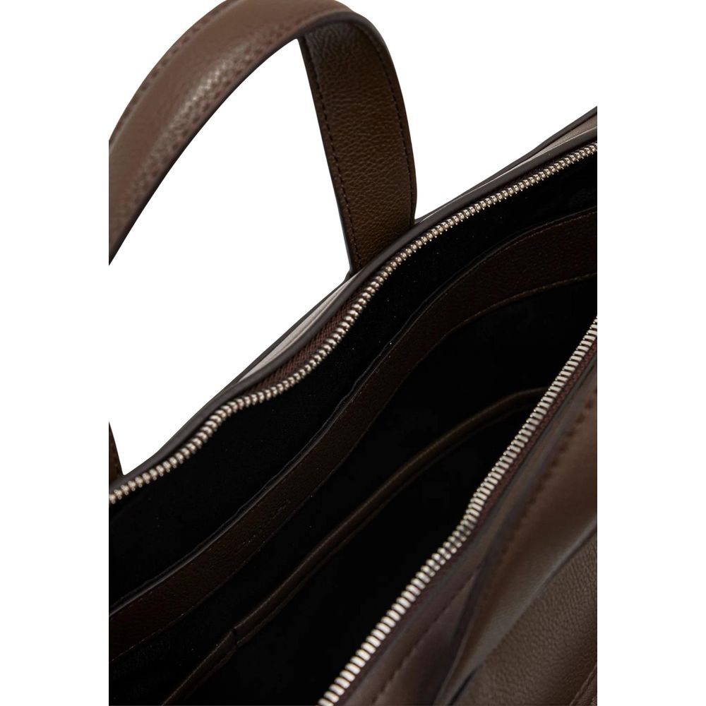Calvin Klein Brown Polyethylene Briefcase
