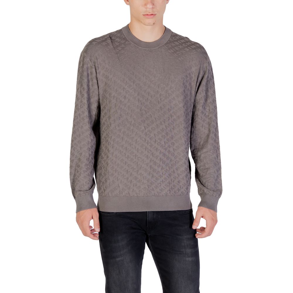 Armani Exchange Gray Polyamide Sweatshirt