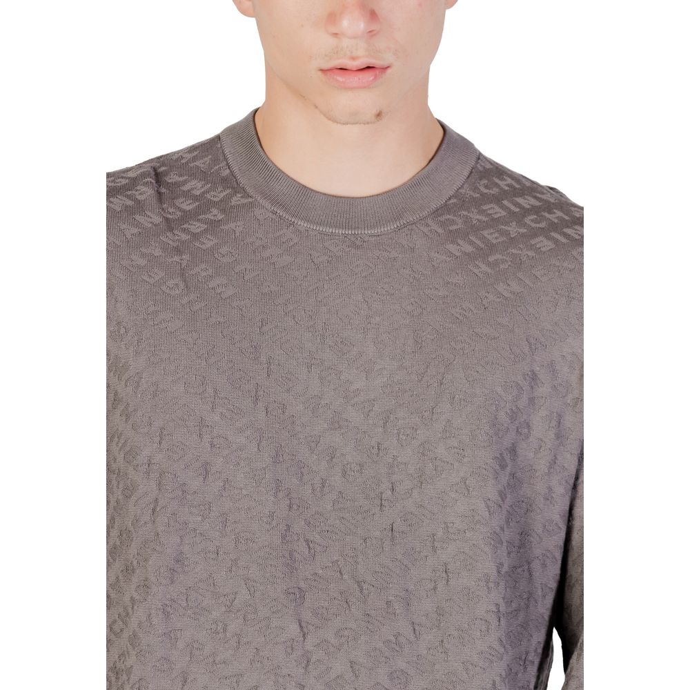 Armani Exchange Gray Polyamide Sweatshirt