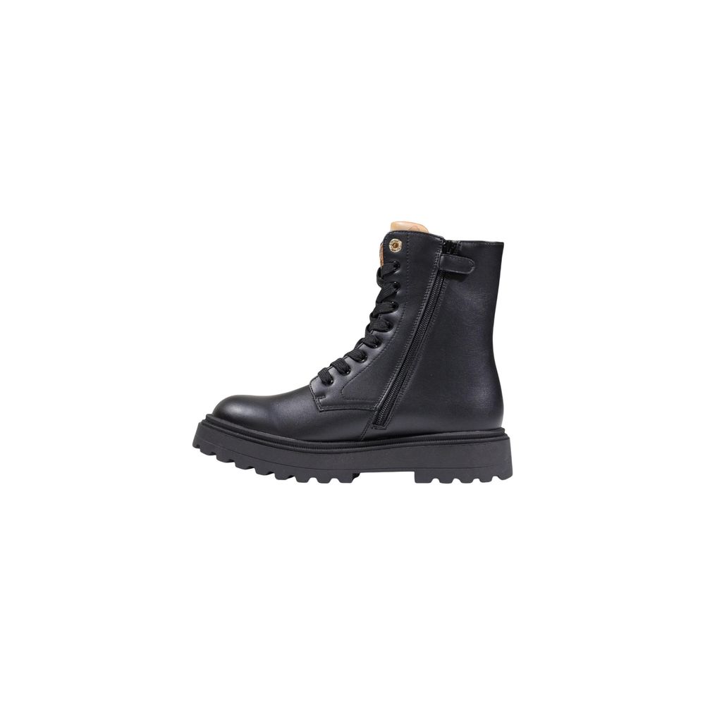 Alviero Martini Prima Classe Black Polyethylene Lace-Up Boots