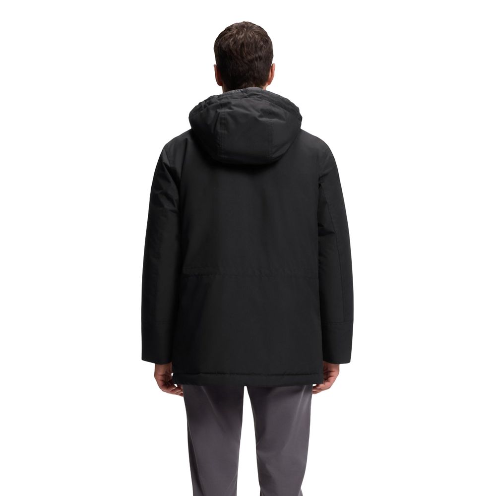 Hugo Boss Black Polyester Full-Length Jacket