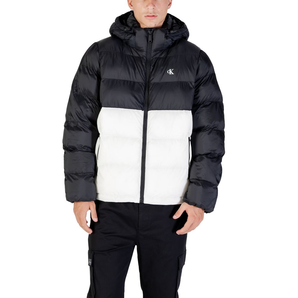 Calvin Klein Jeans Cream Polyamide Full-Length Jacket