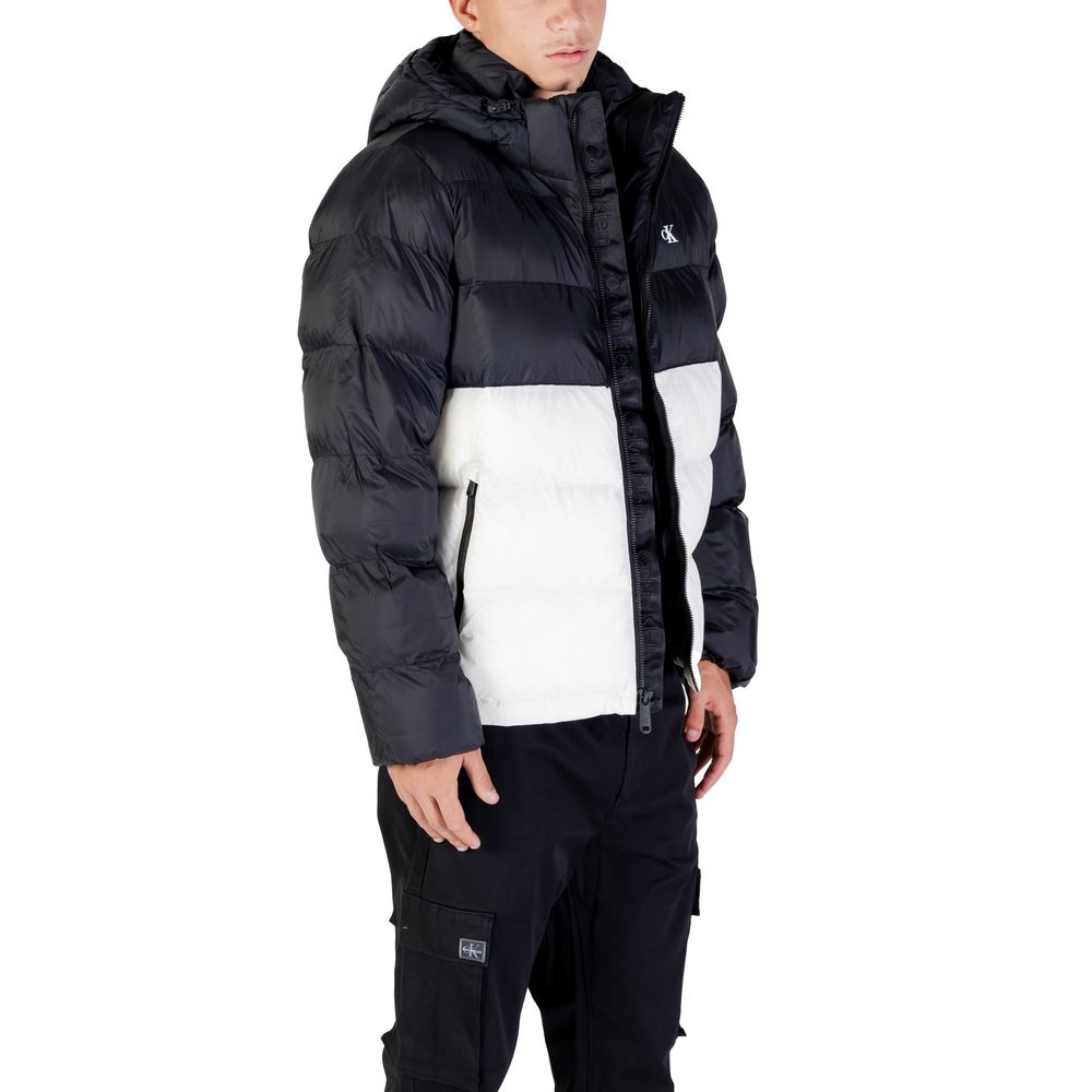 Calvin Klein Jeans Cream Polyamide Full-Length Jacket