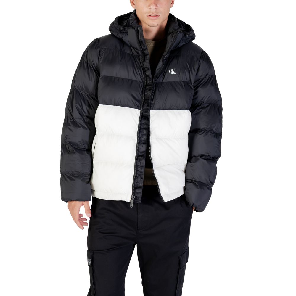 Calvin Klein Jeans Cream Polyamide Full-Length Jacket