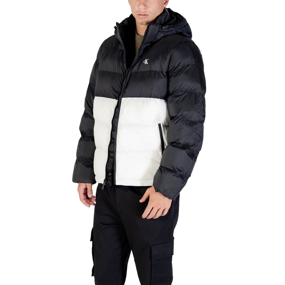 Calvin Klein Jeans Cream Polyamide Full-Length Jacket