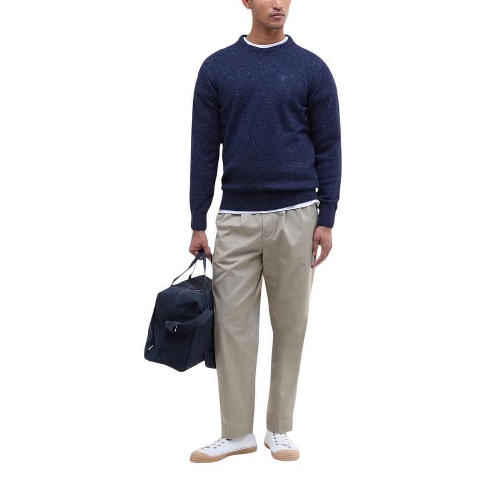 Barbour Blue Wool Sweatshirt