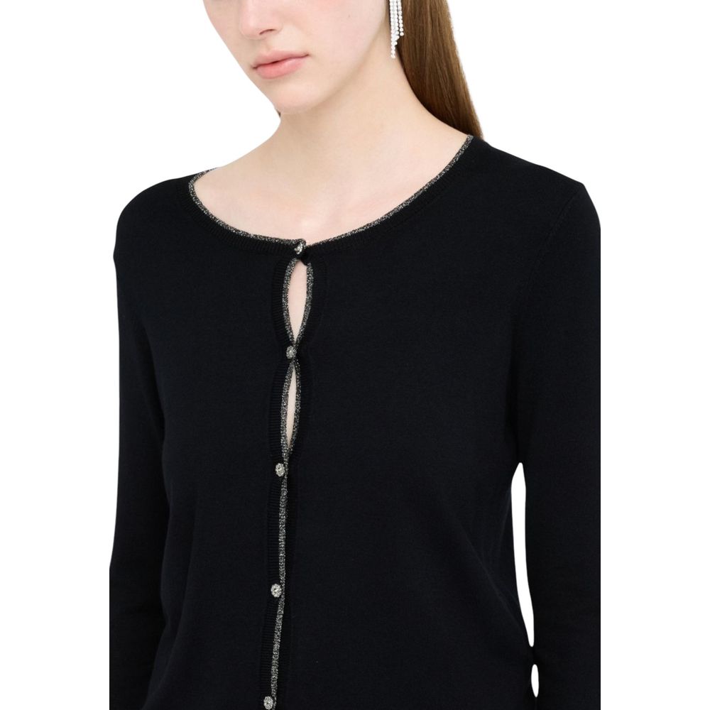 Liu Jo Black Textile Cardigan