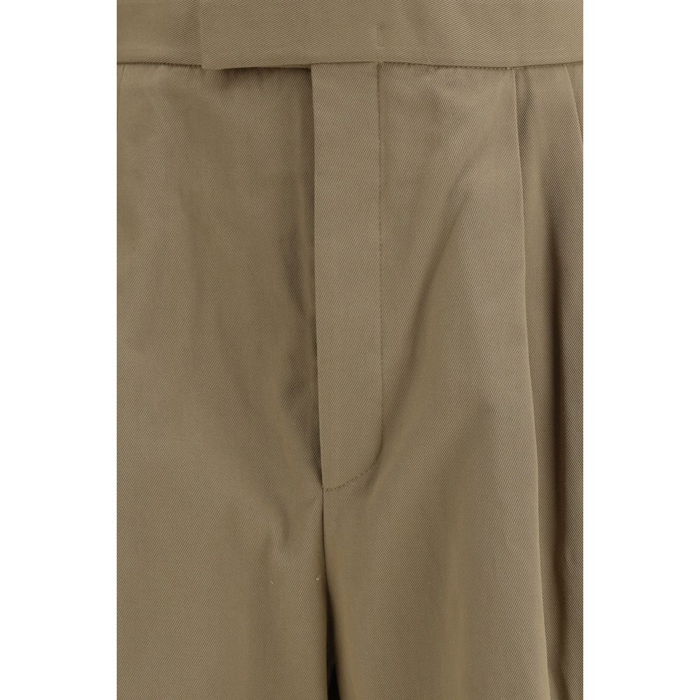 Thom Browne Beige Cotton Casual Pants