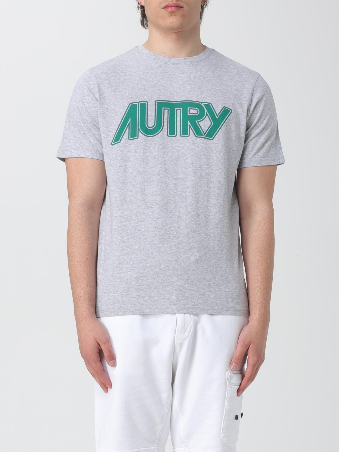 Autry Gray Cotton T-Shirt