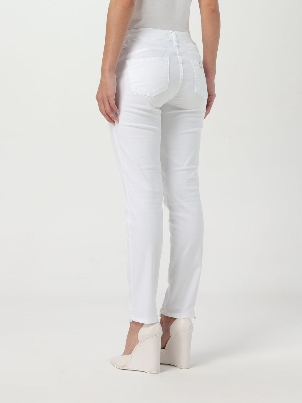 Liu Jo White Cotton Skinny Jeans