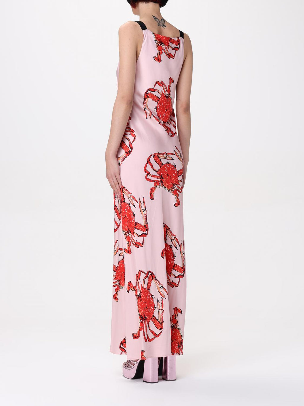 MSGM Multicolor Silk Casual Dress