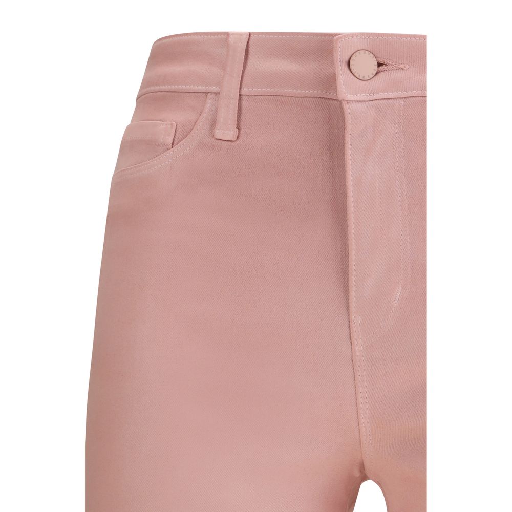 L'Agence Multicolor Cotton Flared Pants