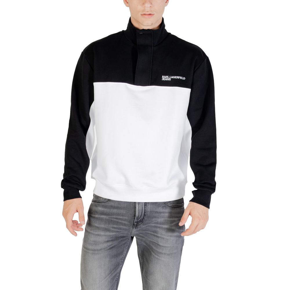 Karl Lagerfeld Black And White Horn Sweatshirt