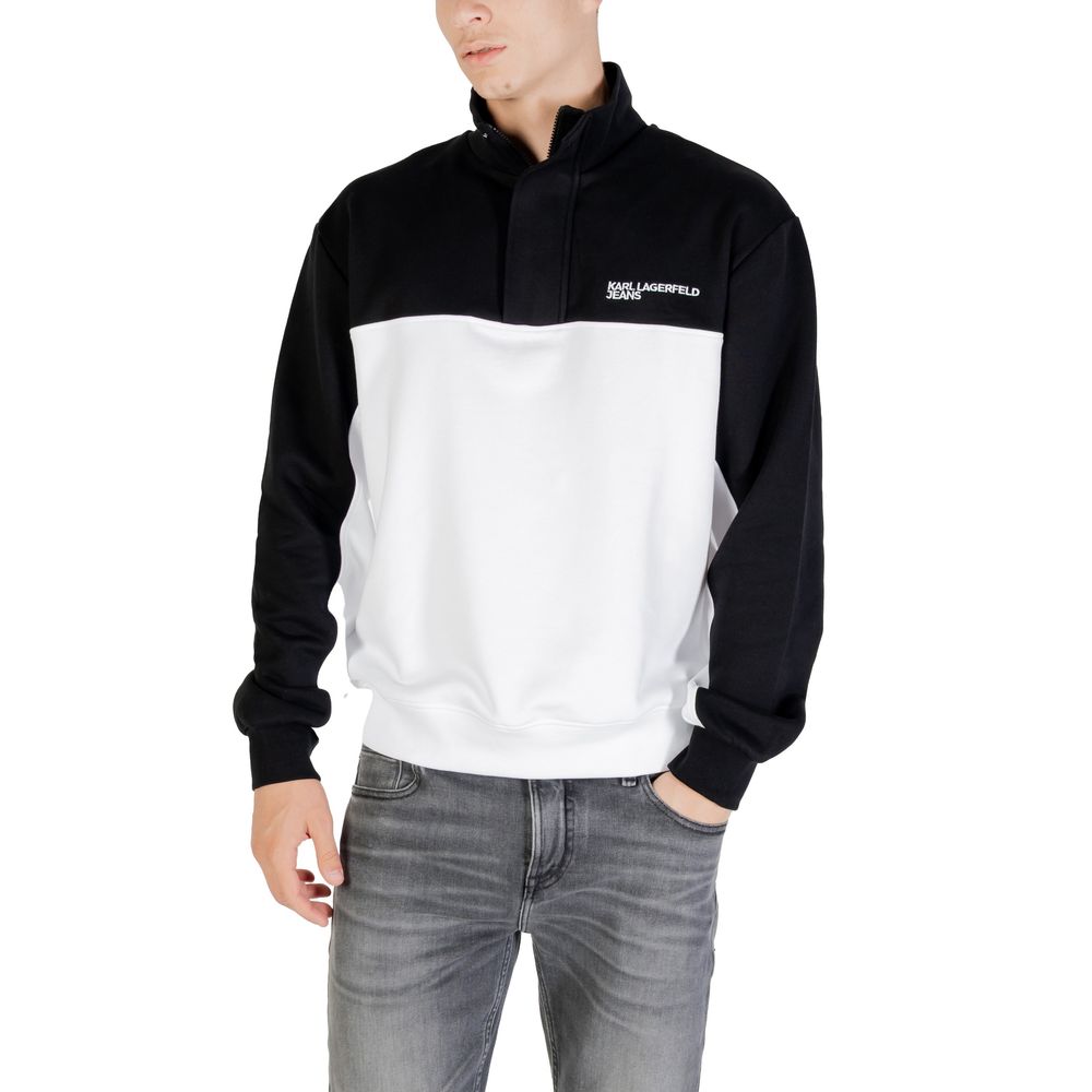 Karl Lagerfeld Black And White Horn Sweatshirt