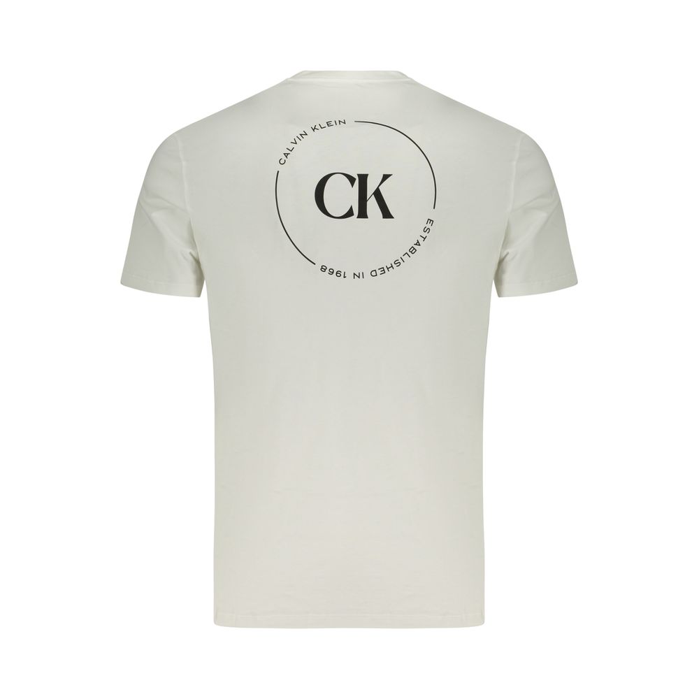 Calvin Klein Bianco Cotton Men T-Shirt
