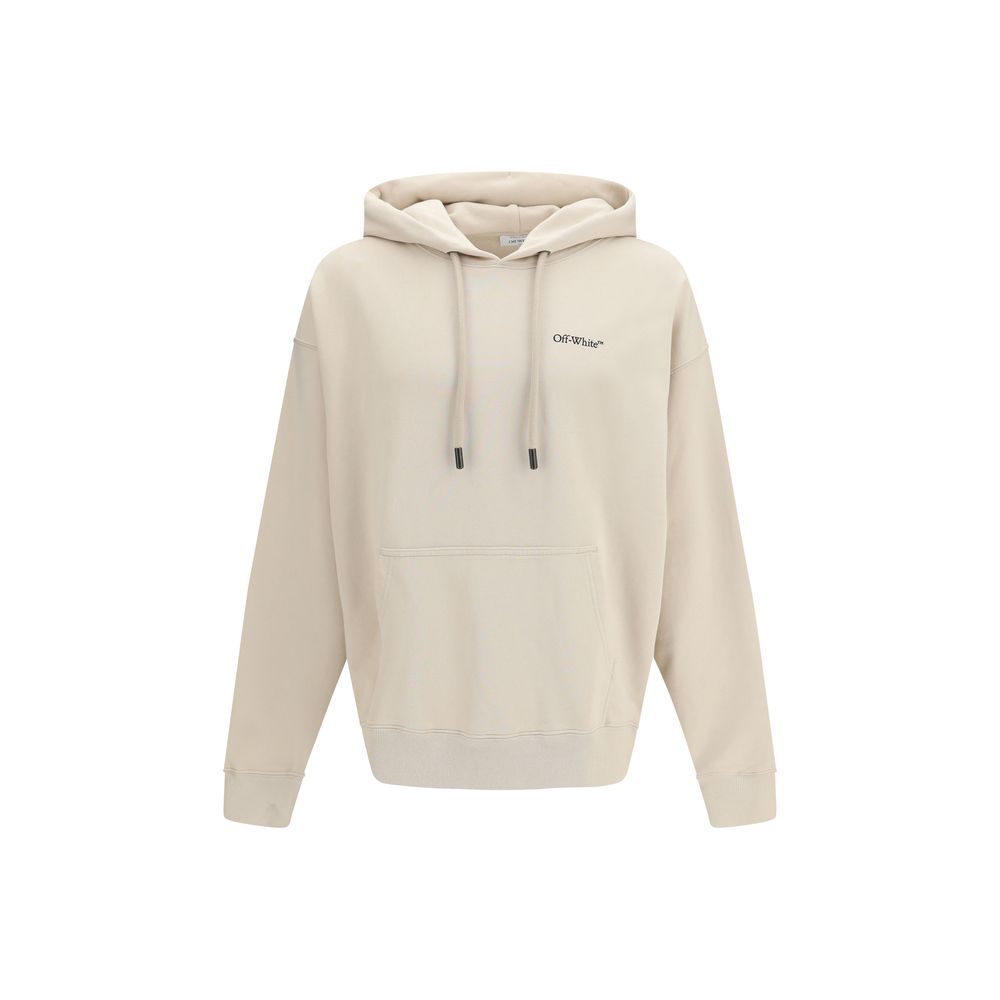 Off-White Beige Cotton Sweatshirt