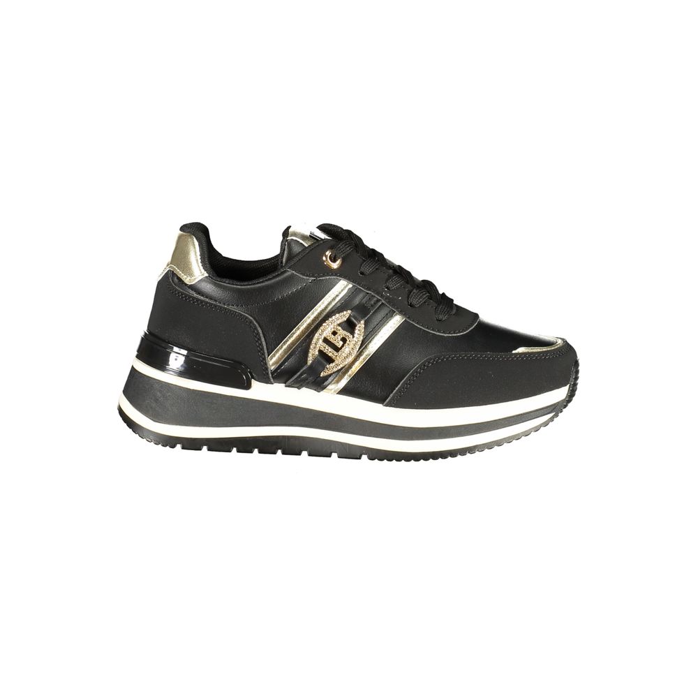 Laura Biagiotti Black Polyurethane Women Sneaker