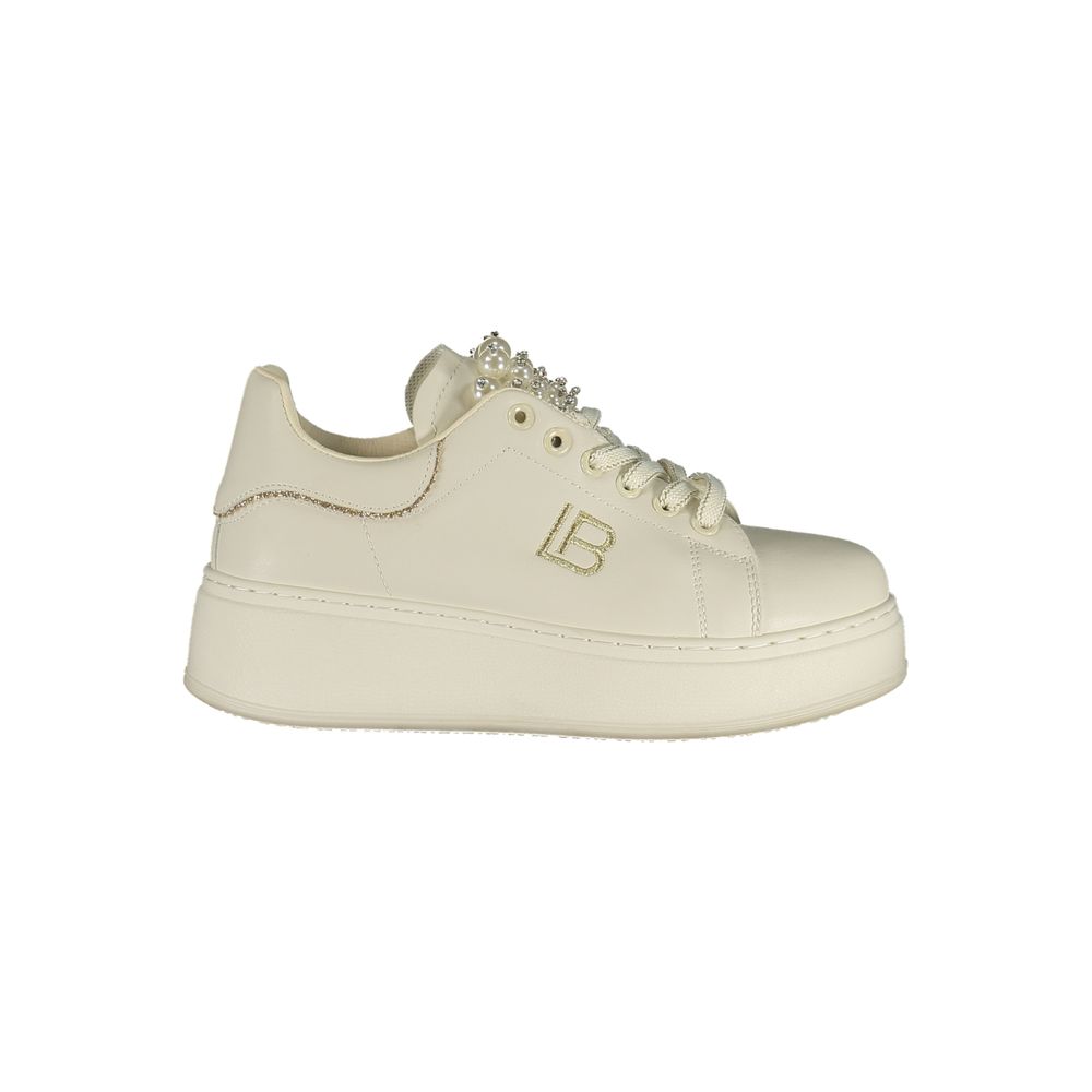Laura Biagiotti Bianco Polyurethane Women Sneaker