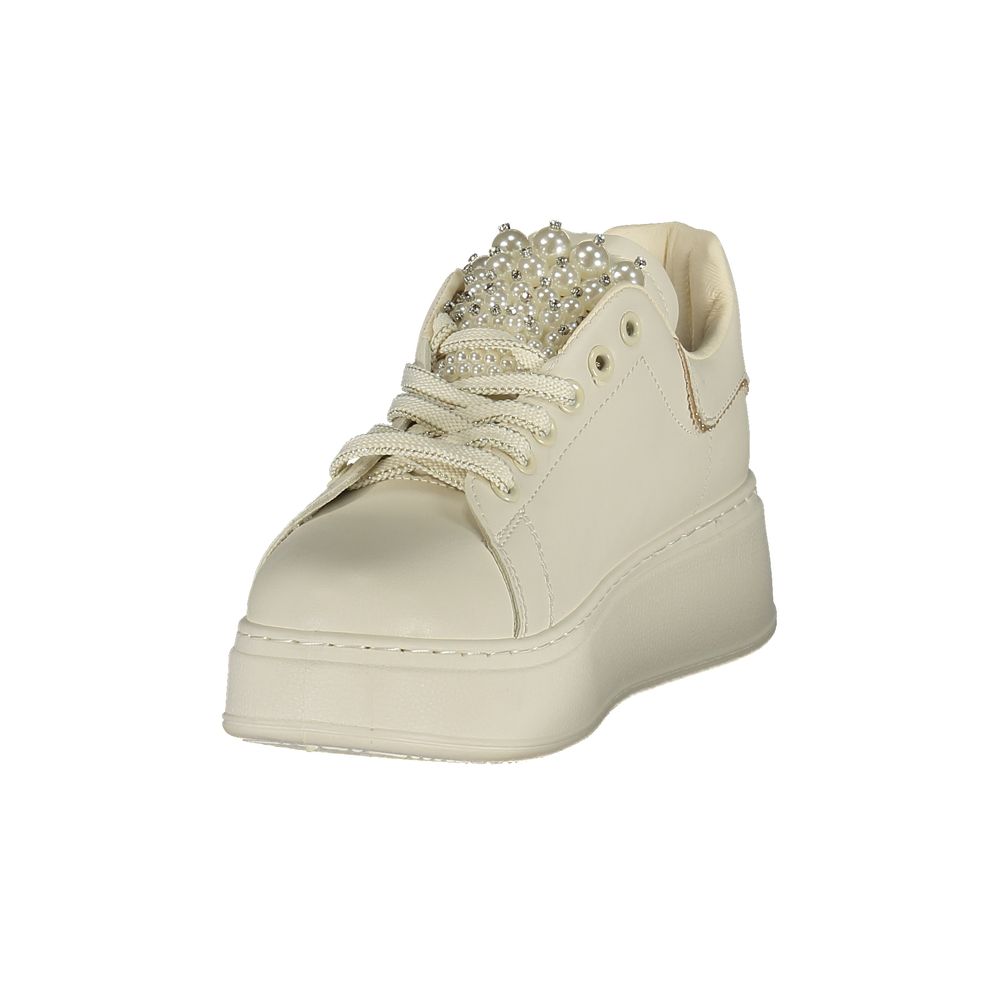 Laura Biagiotti Bianco Polyurethane Women Sneaker