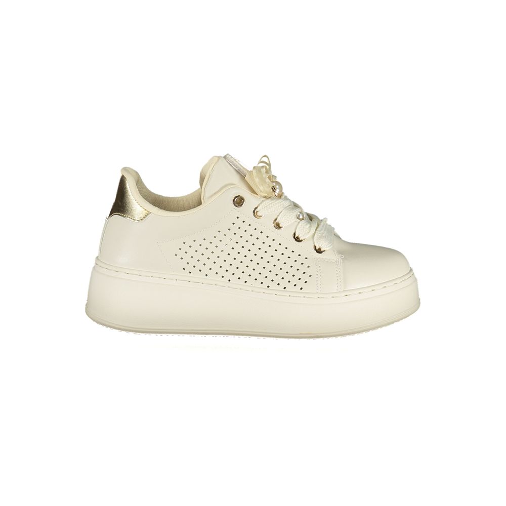 Laura Biagiotti Bianco Polyurethane Women Sneaker