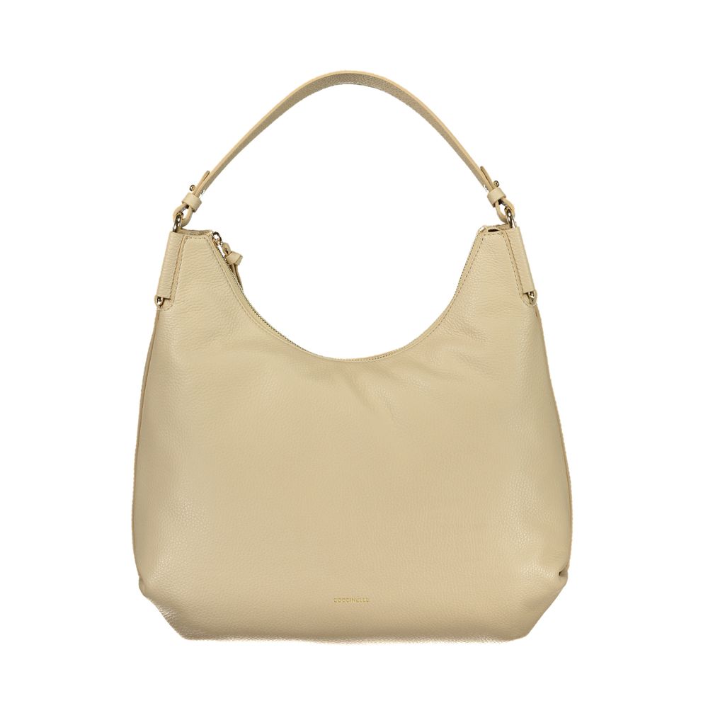 Coccinelle Beige Leather Women Handbag