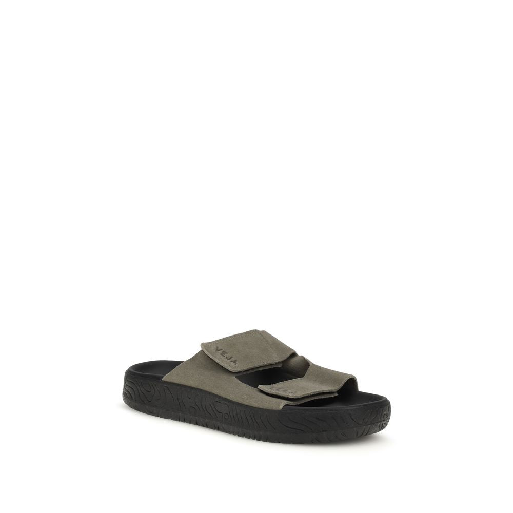 Veja Bicolor Calf Leather Bos Taurus Flat Sandals