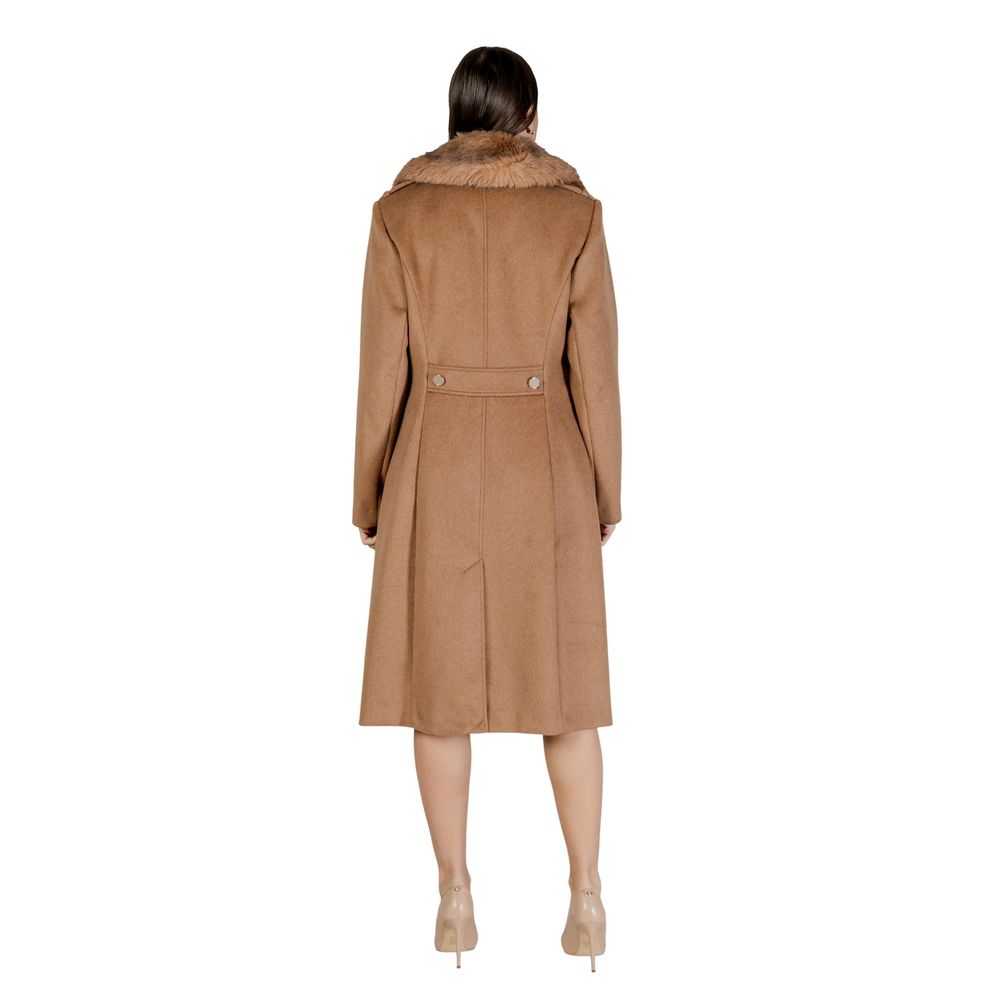 Guess Beige Polyester Coat